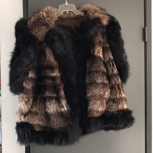 Black Diamond fur vest, large